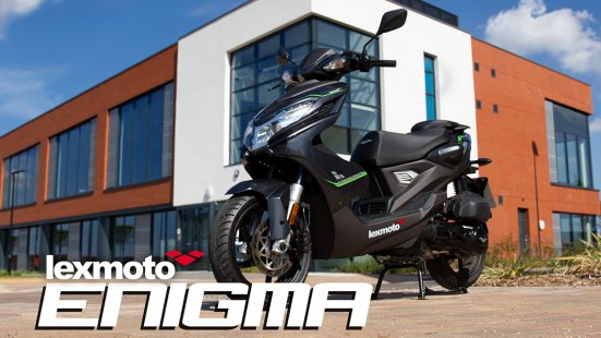 The Lexmoto Enigma - The mysterious new 125cc scooter model.